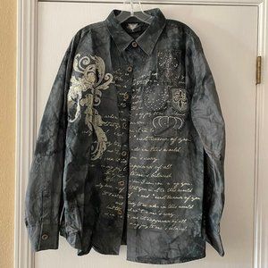 hama studded embellished shirt